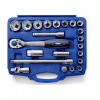 Set de Tubos con Llave Crique 22 Piezas Encastre 1/2 Bremen - Imagen 2